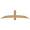 Ekena Millwork Bellingham Timber Gable Bracket, Western Red Cedar, 72"W x 21"H x 1 1/2"D x 5 1/2"F, 7/12 Pitch GBW072X21X0206BEL00SWR - alternate 1
